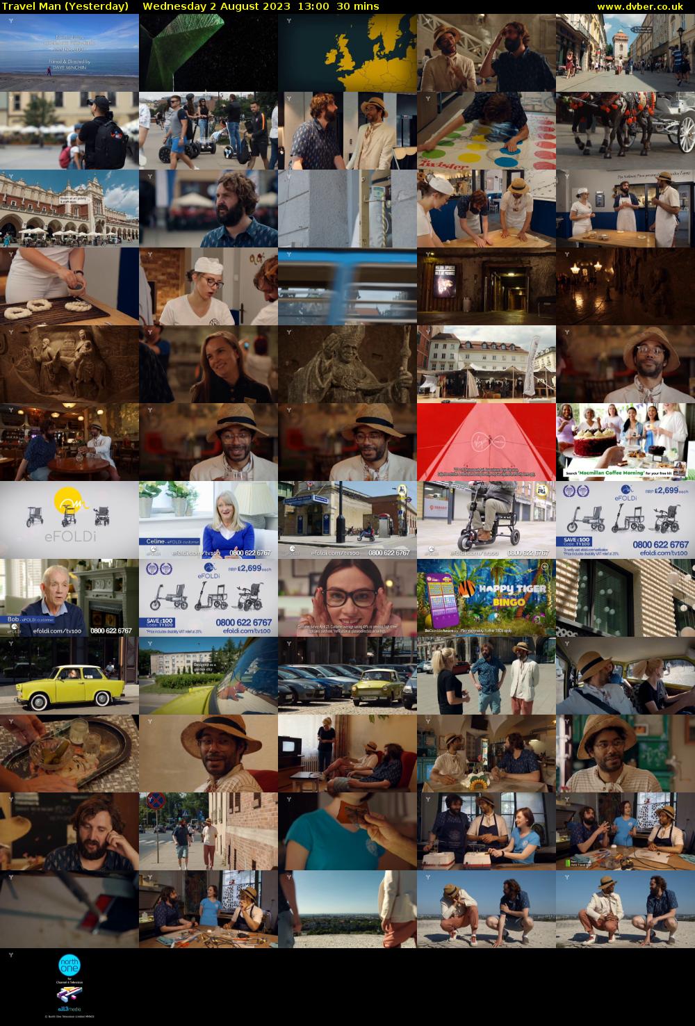 Travel Man (Yesterday) Wednesday 2 August 2023 13:00 - 13:30