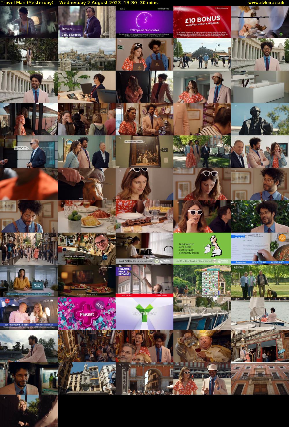 Travel Man (Yesterday) Wednesday 2 August 2023 13:30 - 14:00