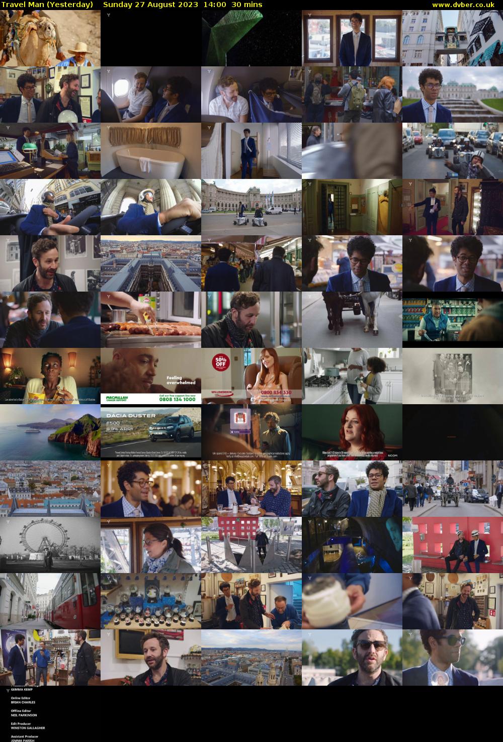 Travel Man (Yesterday) Sunday 27 August 2023 14:00 - 14:30
