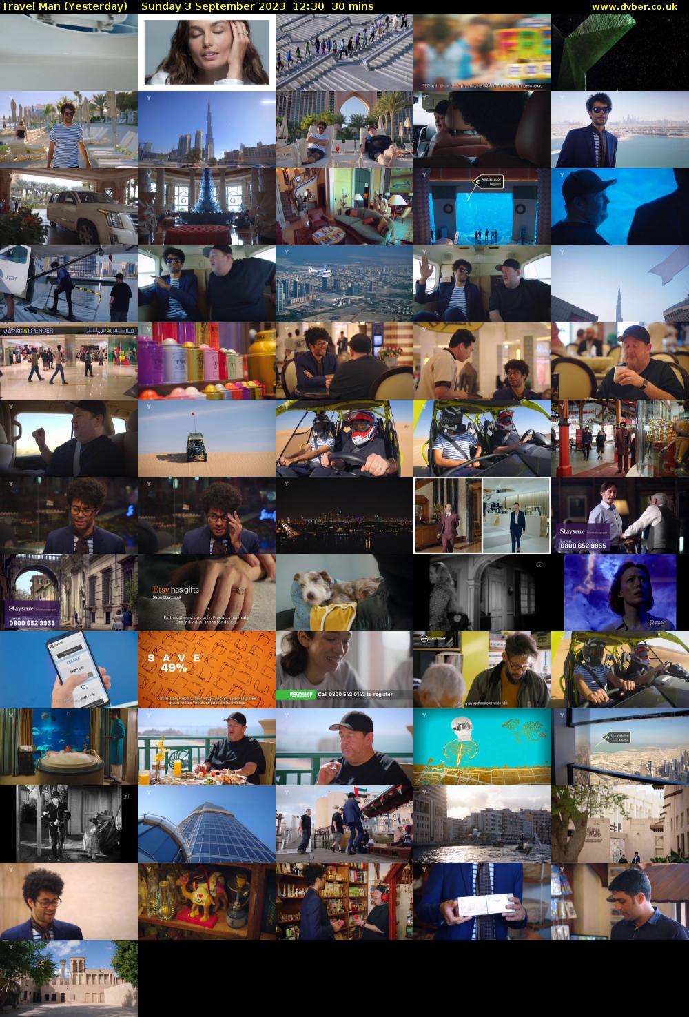 Travel Man (Yesterday) Sunday 3 September 2023 12:30 - 13:00