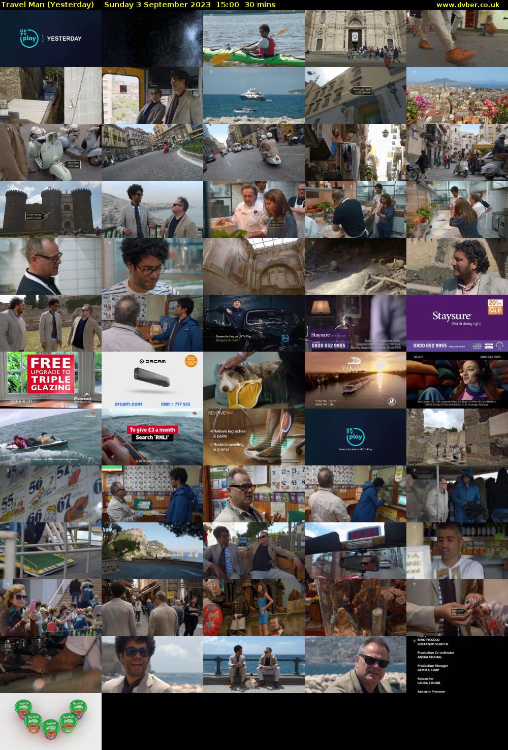 Travel Man (Yesterday) Sunday 3 September 2023 15:00 - 15:30