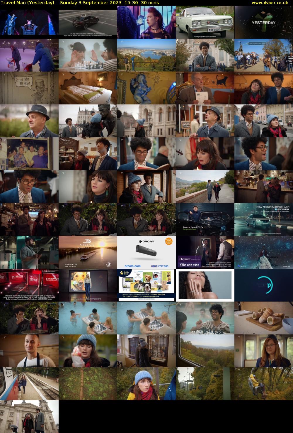 Travel Man (Yesterday) Sunday 3 September 2023 15:30 - 16:00