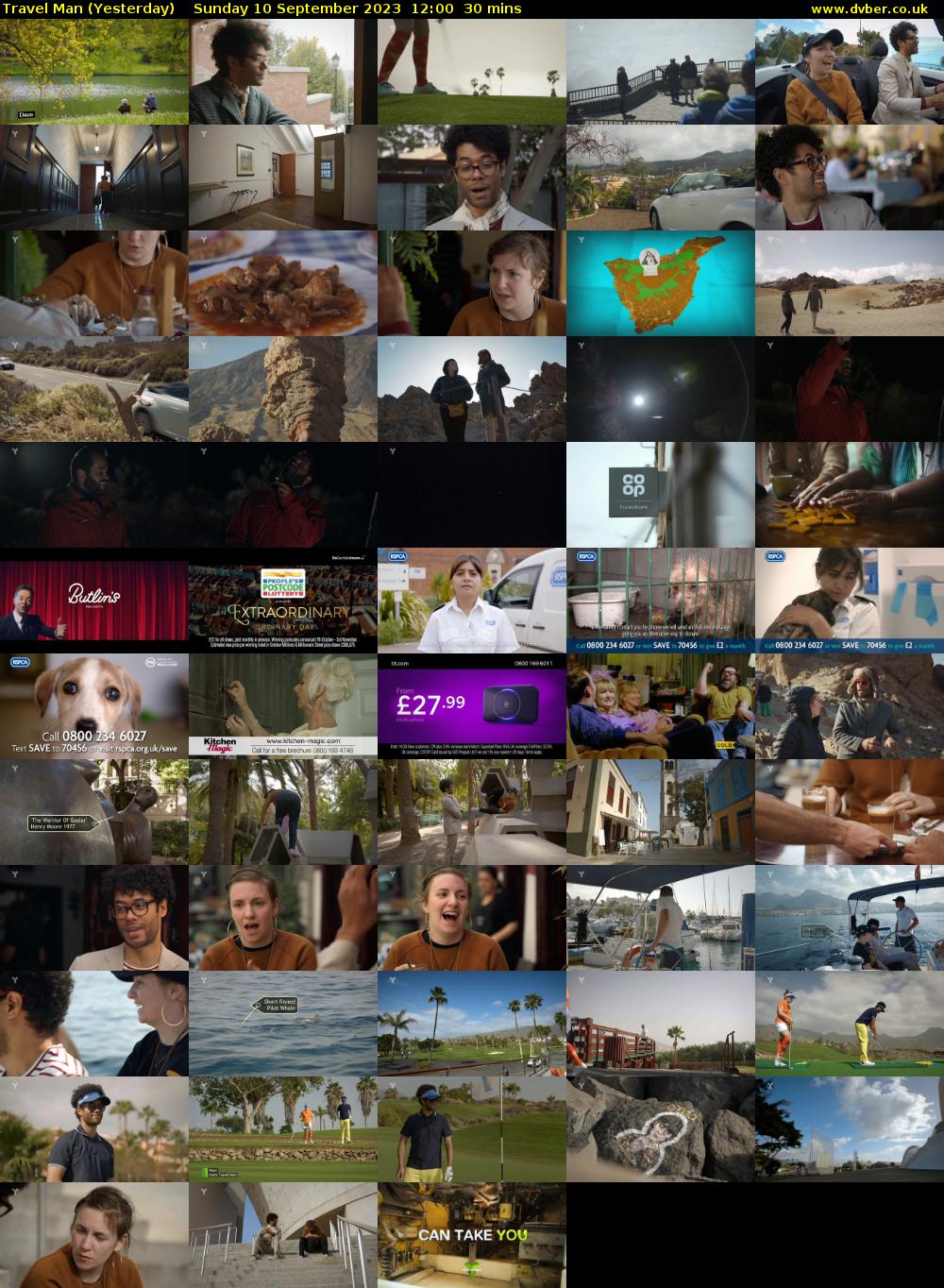 Travel Man (Yesterday) Sunday 10 September 2023 12:00 - 12:30