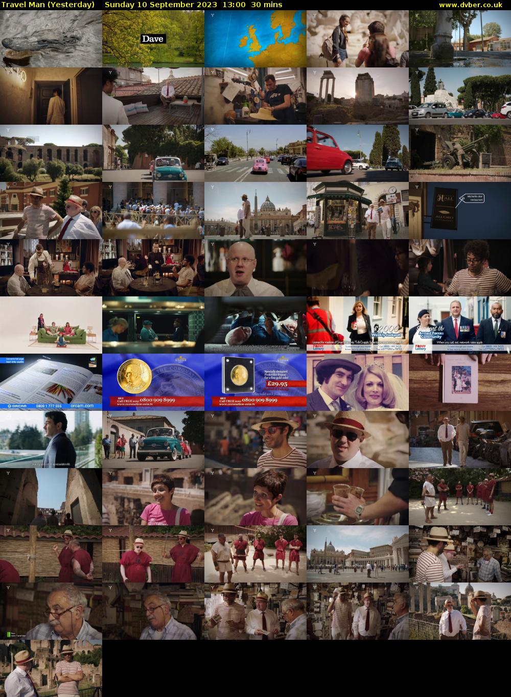 Travel Man (Yesterday) Sunday 10 September 2023 13:00 - 13:30
