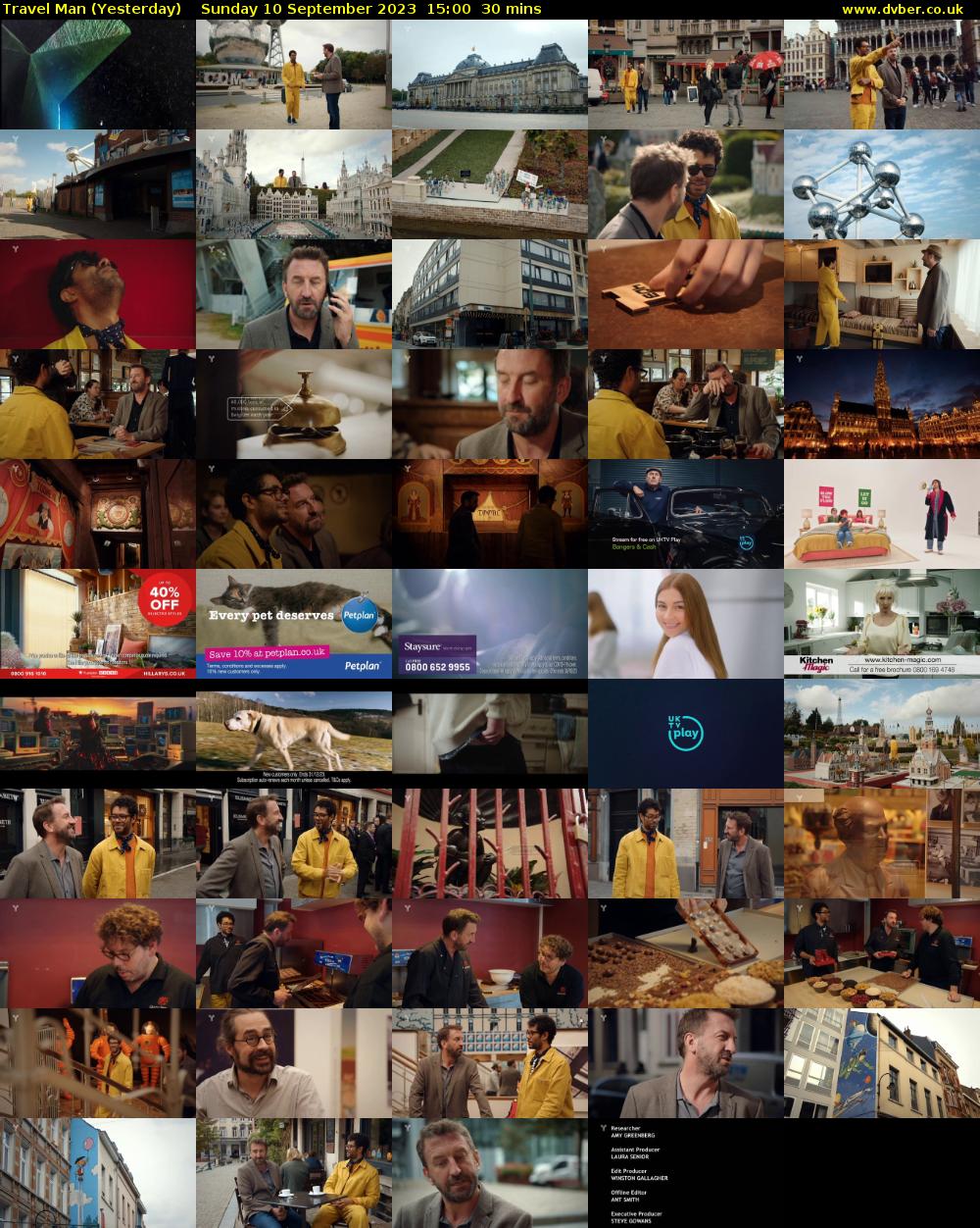 Travel Man (Yesterday) Sunday 10 September 2023 15:00 - 15:30