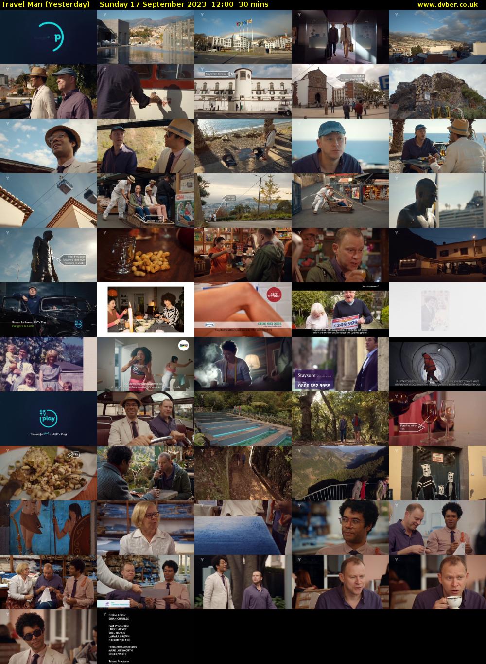 Travel Man (Yesterday) Sunday 17 September 2023 12:00 - 12:30