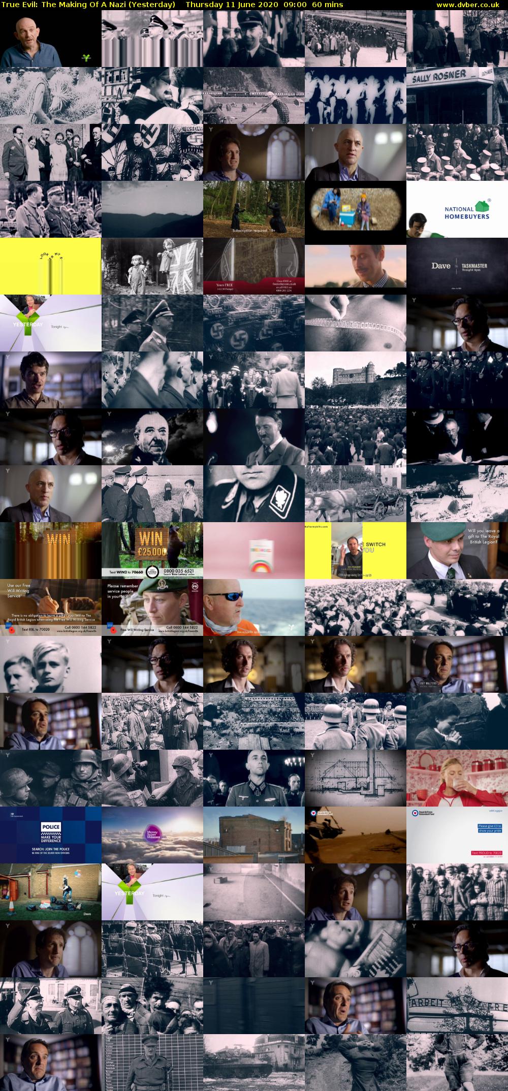 True Evil: The Making Of A Nazi (Yesterday) Thursday 11 June 2020 09:00 - 10:00