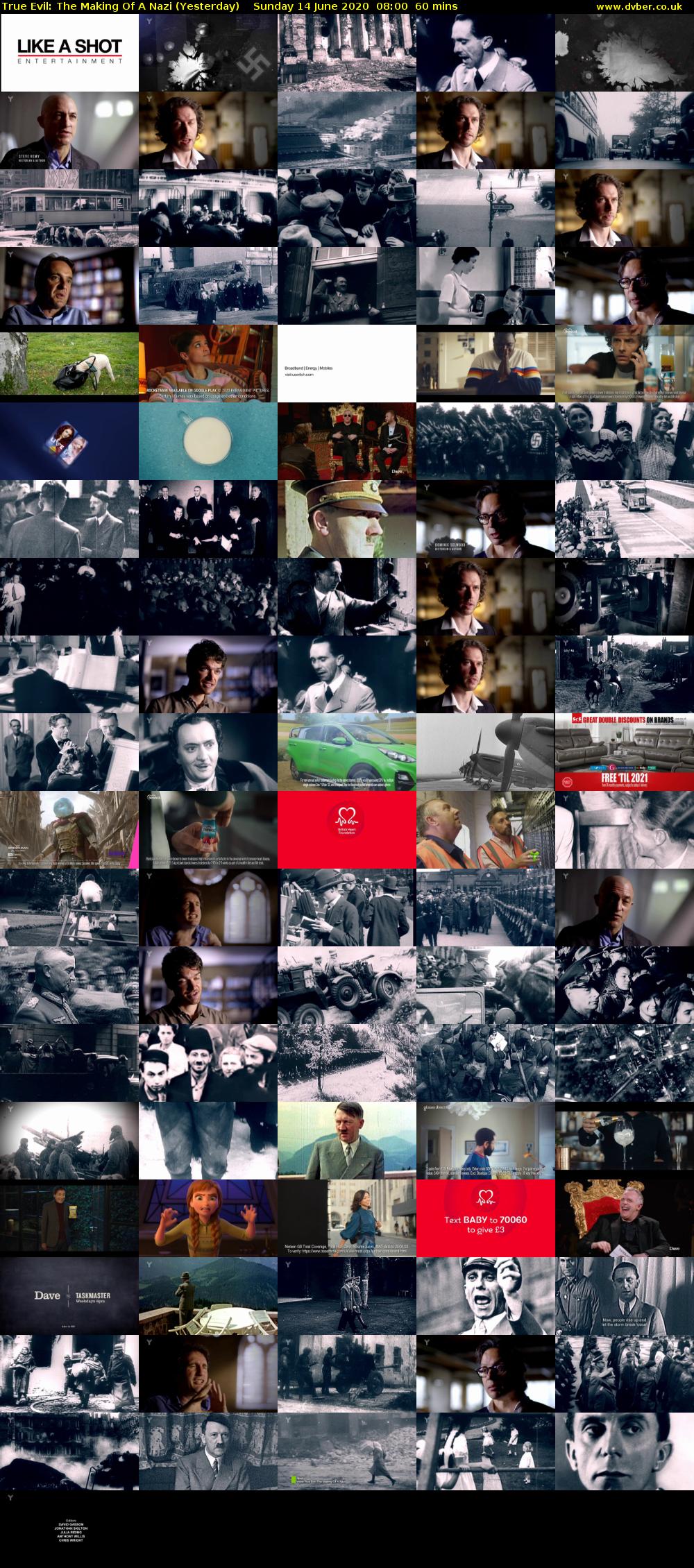 True Evil: The Making Of A Nazi (Yesterday) Sunday 14 June 2020 08:00 - 09:00