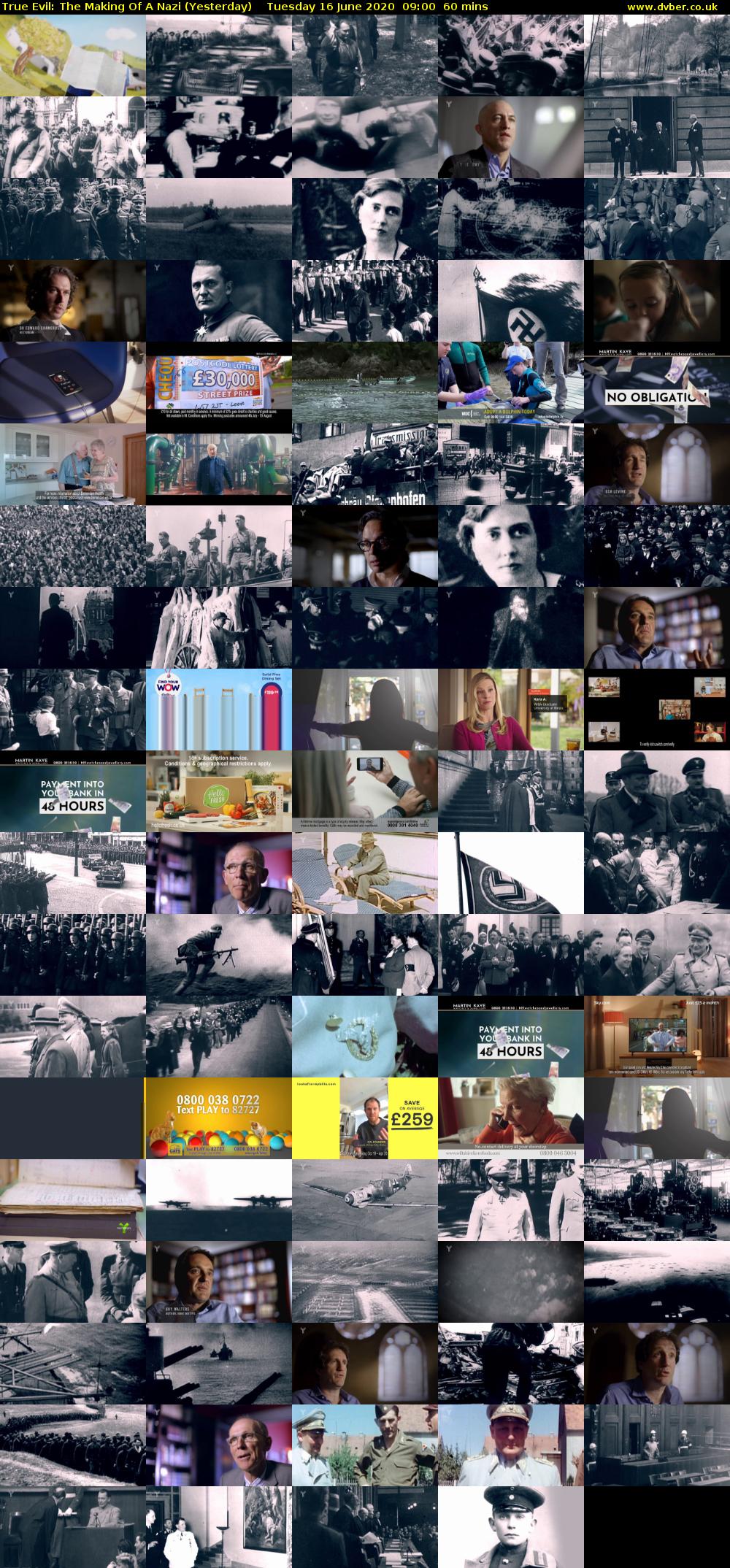 True Evil: The Making Of A Nazi (Yesterday) Tuesday 16 June 2020 09:00 - 10:00