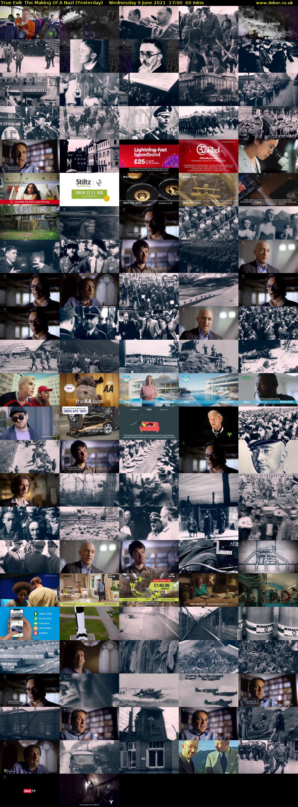 True Evil: The Making Of A Nazi (Yesterday) Wednesday 9 June 2021 17:00 - 18:00