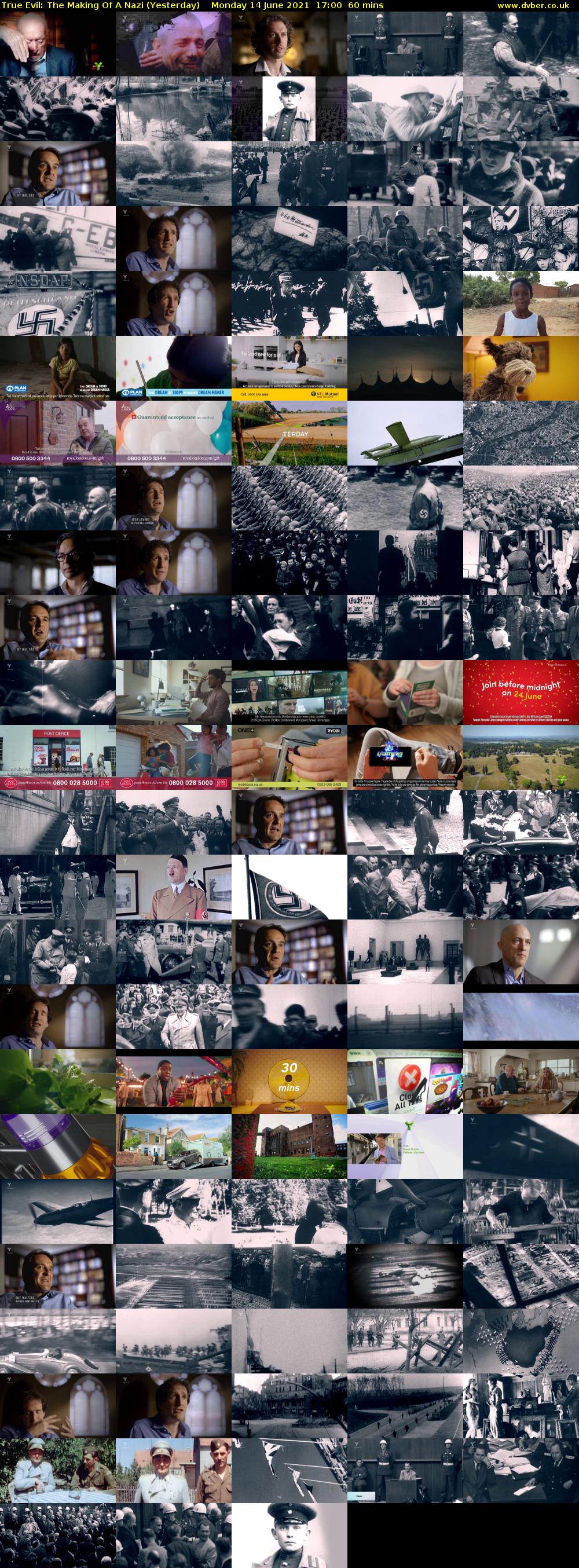 True Evil: The Making Of A Nazi (Yesterday) Monday 14 June 2021 17:00 - 18:00