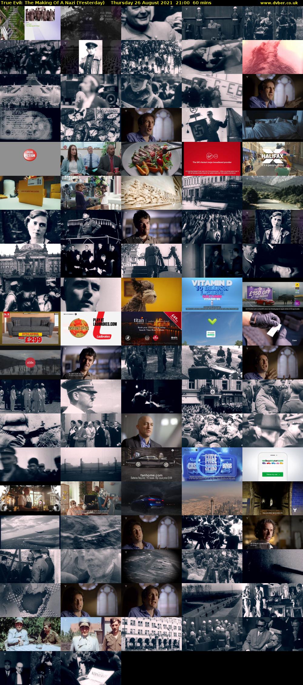 True Evil: The Making Of A Nazi (Yesterday) Thursday 26 August 2021 21:00 - 22:00