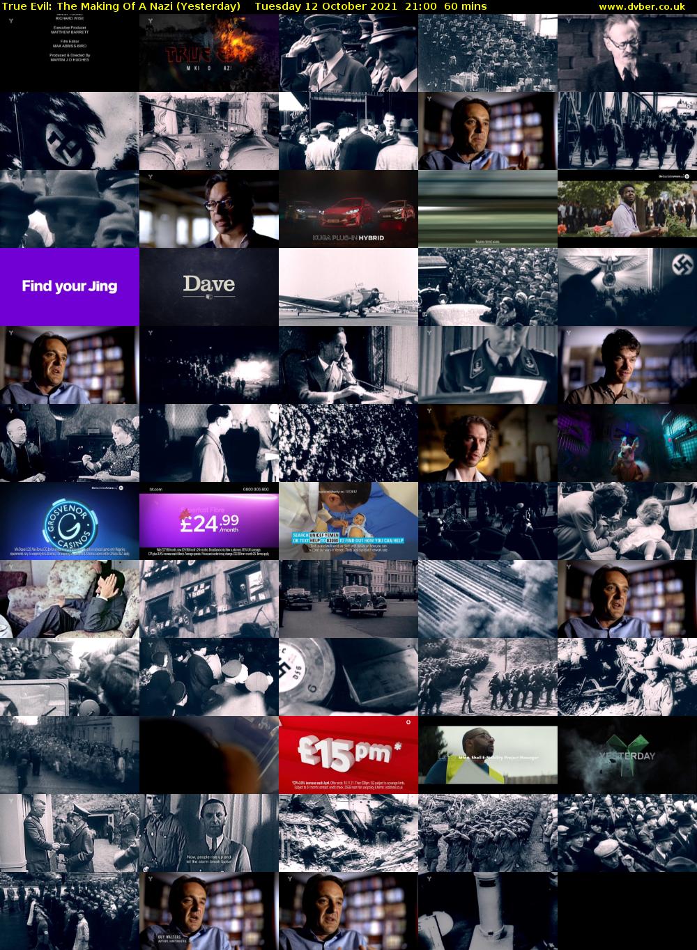 True Evil: The Making Of A Nazi (Yesterday) Tuesday 12 October 2021 21:00 - 22:00