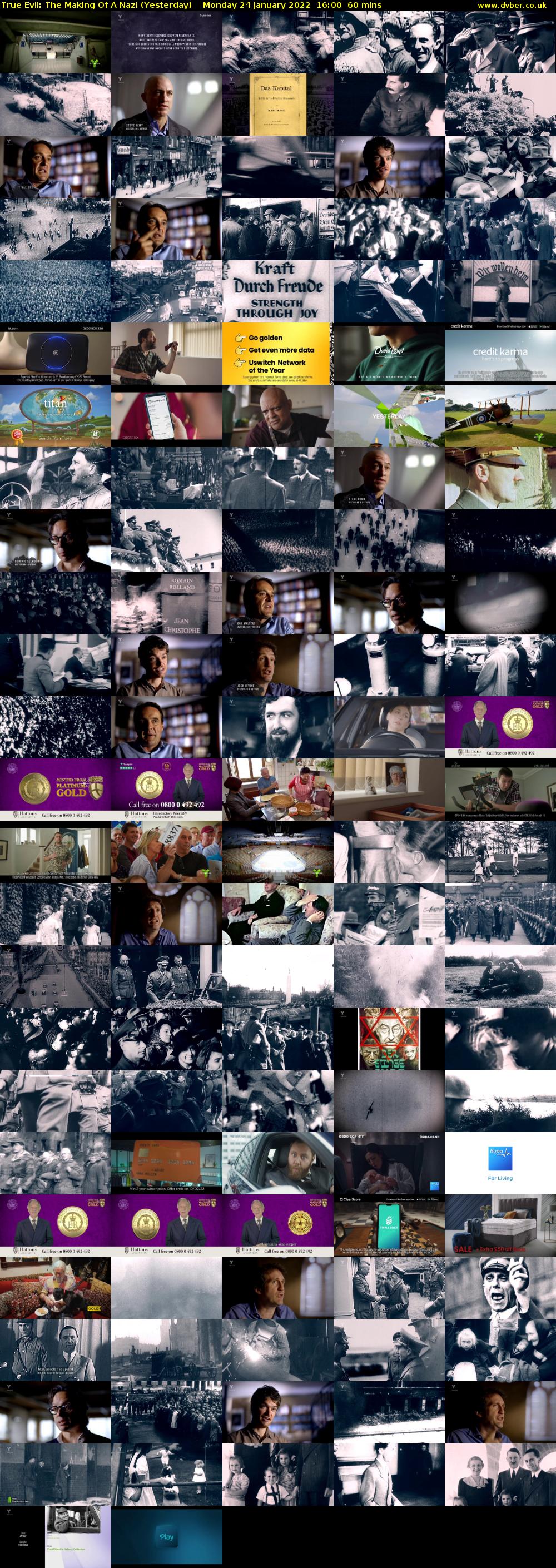 True Evil: The Making Of A Nazi (Yesterday) Monday 24 January 2022 16:00 - 17:00