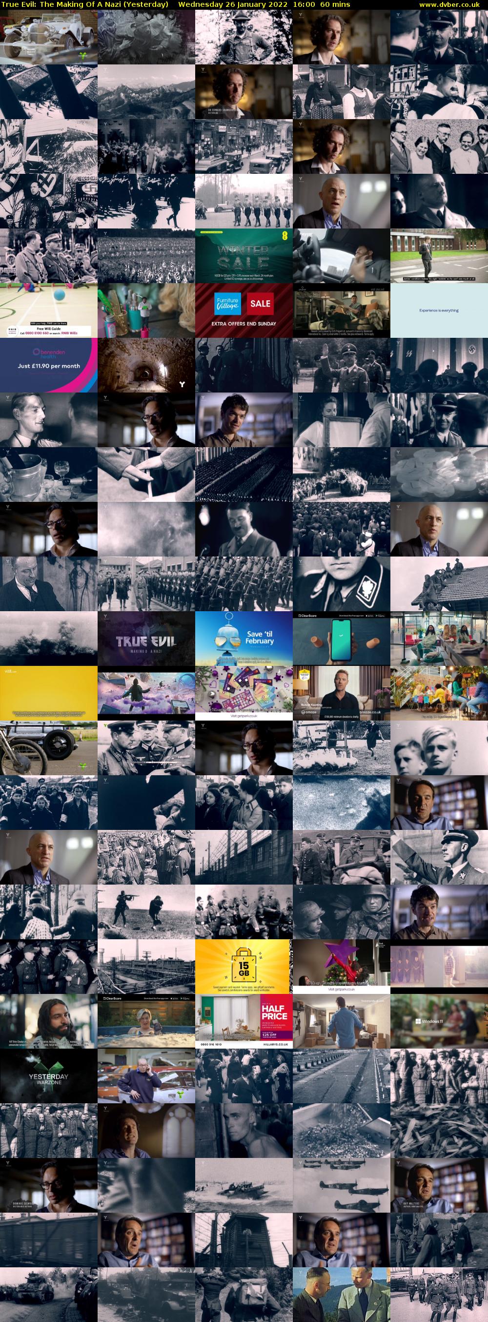 True Evil: The Making Of A Nazi (Yesterday) Wednesday 26 January 2022 16:00 - 17:00