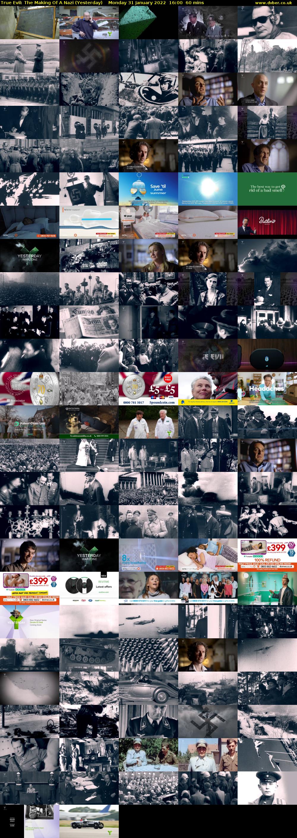 True Evil: The Making Of A Nazi (Yesterday) Monday 31 January 2022 16:00 - 17:00