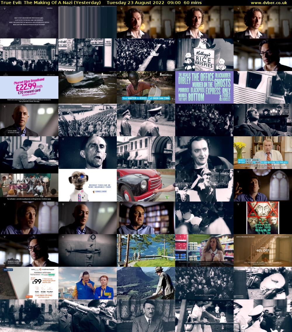 True Evil: The Making Of A Nazi (Yesterday) Tuesday 23 August 2022 09:00 - 10:00
