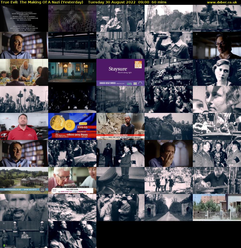 True Evil: The Making Of A Nazi (Yesterday) Tuesday 30 August 2022 09:00 - 10:00