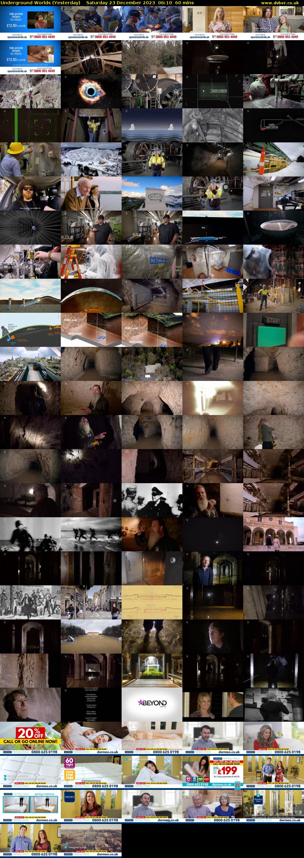 Underground Worlds (Yesterday) Saturday 23 December 2023 06:10 - 07:10