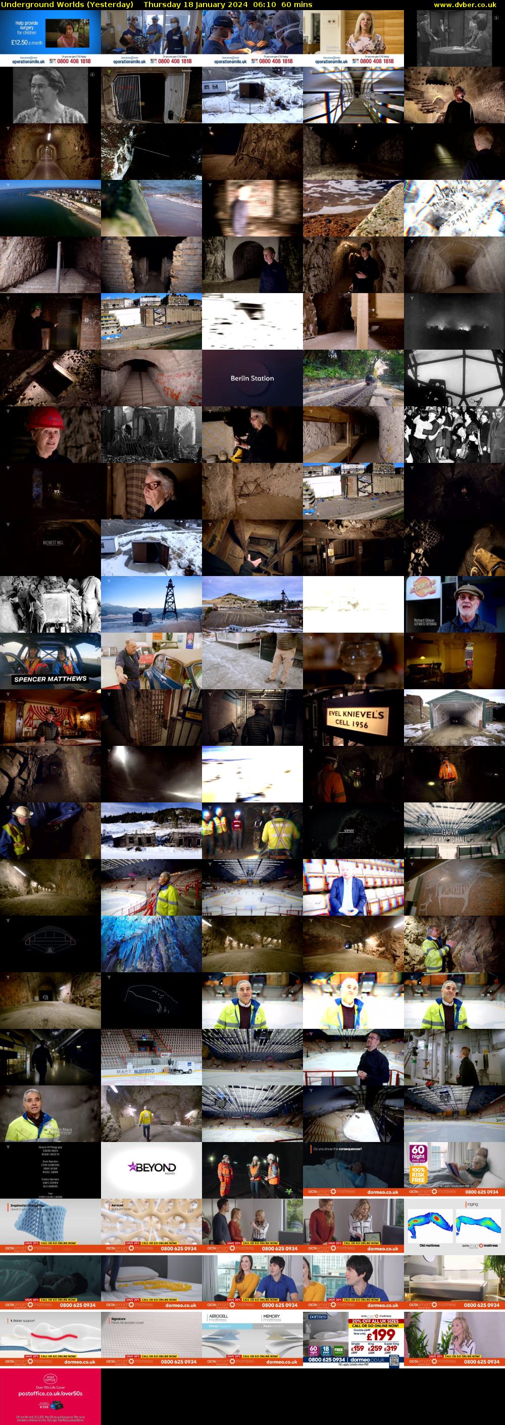 Underground Worlds (Yesterday) Thursday 18 January 2024 06:10 - 07:10