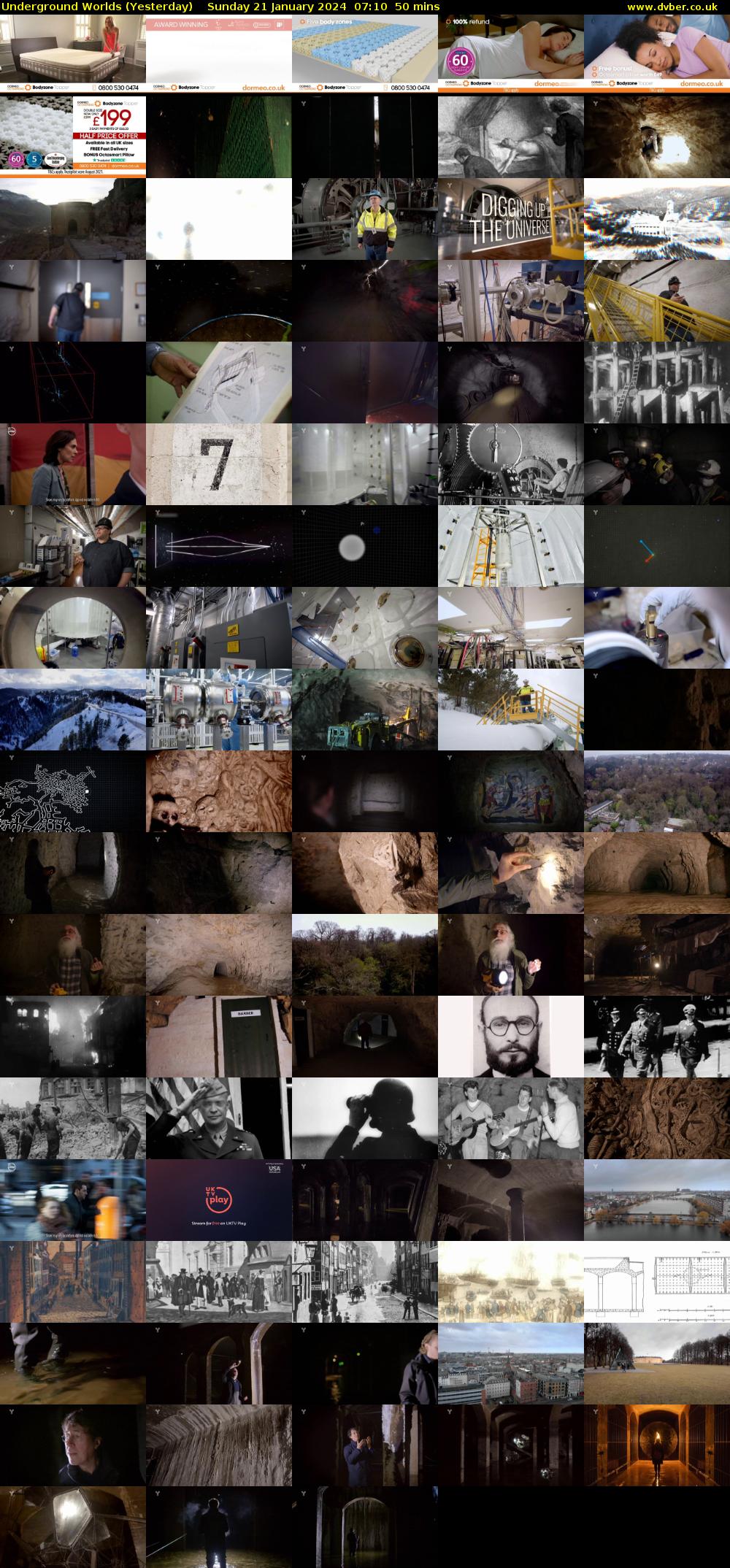Underground Worlds (Yesterday) Sunday 21 January 2024 07:10 - 08:00