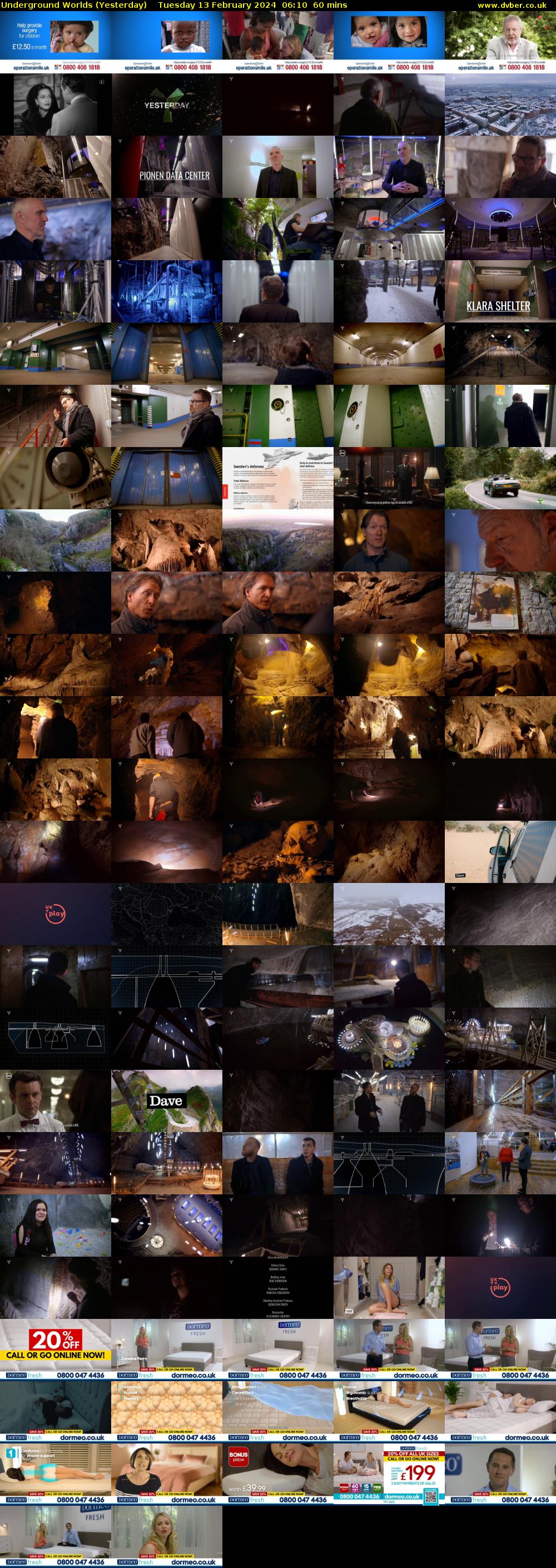 Underground Worlds (Yesterday) Tuesday 13 February 2024 06:10 - 07:10