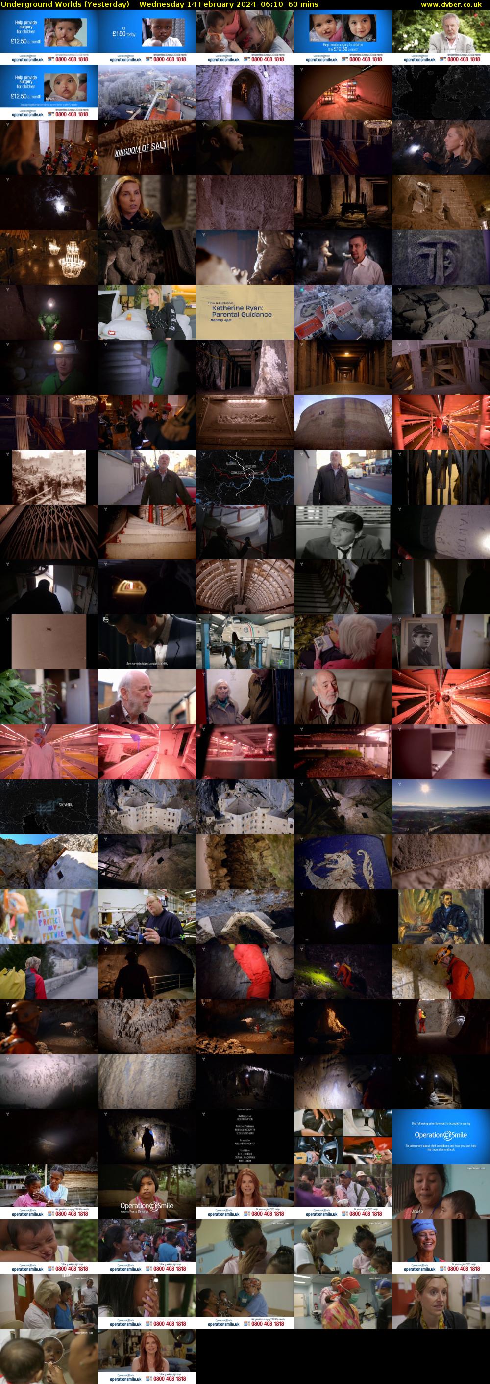 Underground Worlds (Yesterday) Wednesday 14 February 2024 06:10 - 07:10
