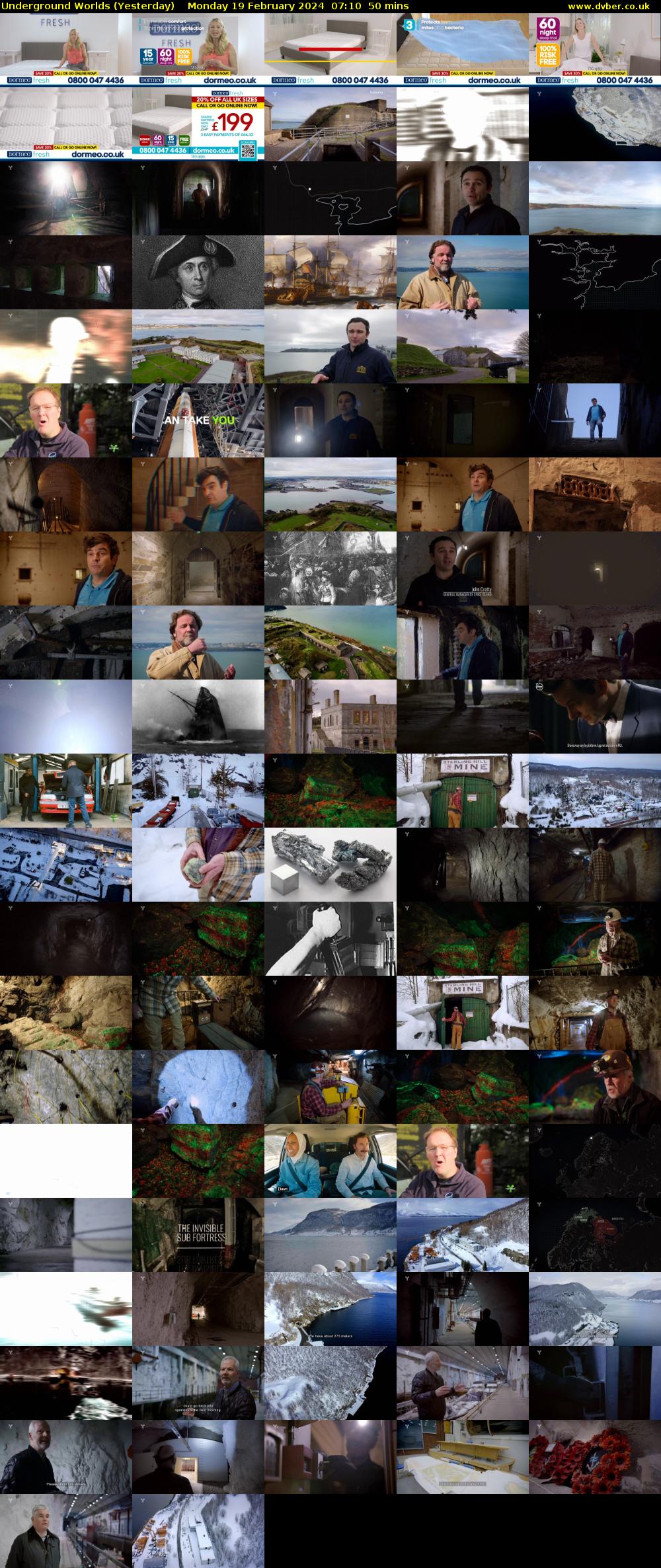 Underground Worlds (Yesterday) Monday 19 February 2024 07:10 - 08:00
