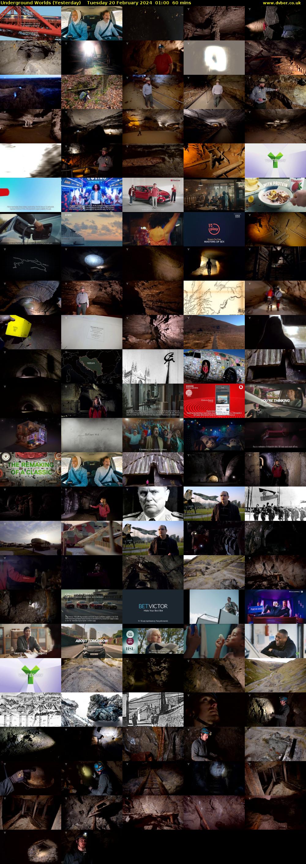 Underground Worlds (Yesterday) Tuesday 20 February 2024 01:00 - 02:00