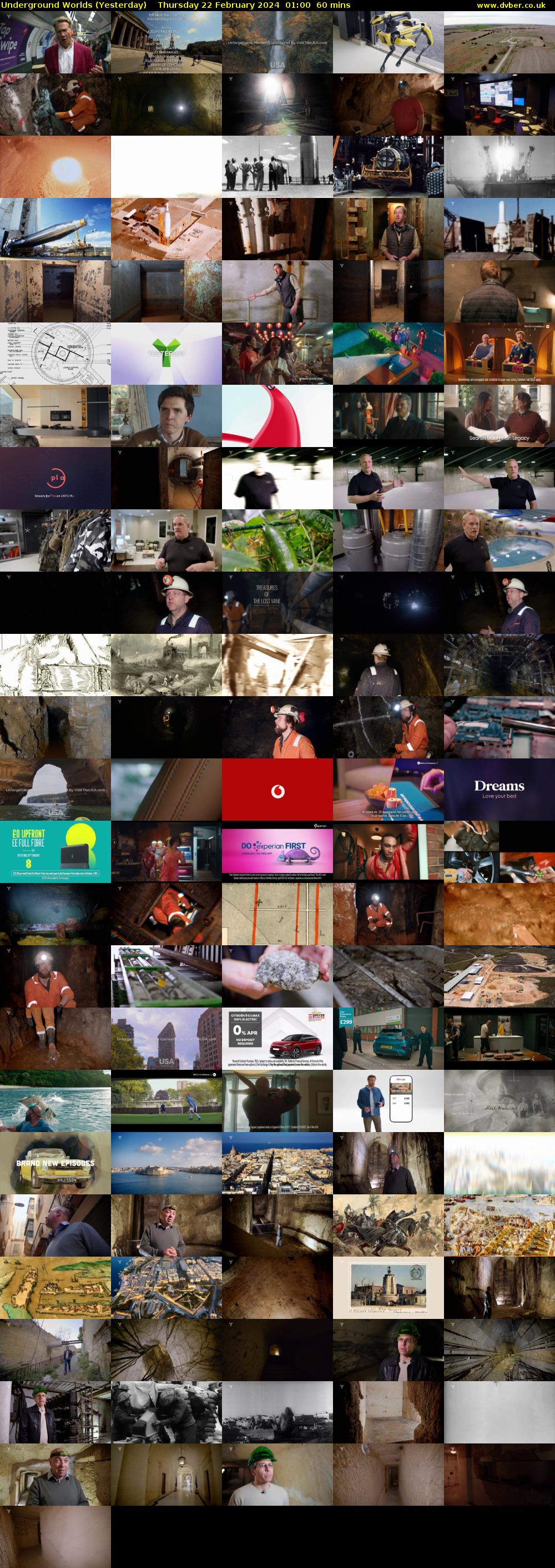 Underground Worlds (Yesterday) Thursday 22 February 2024 01:00 - 02:00