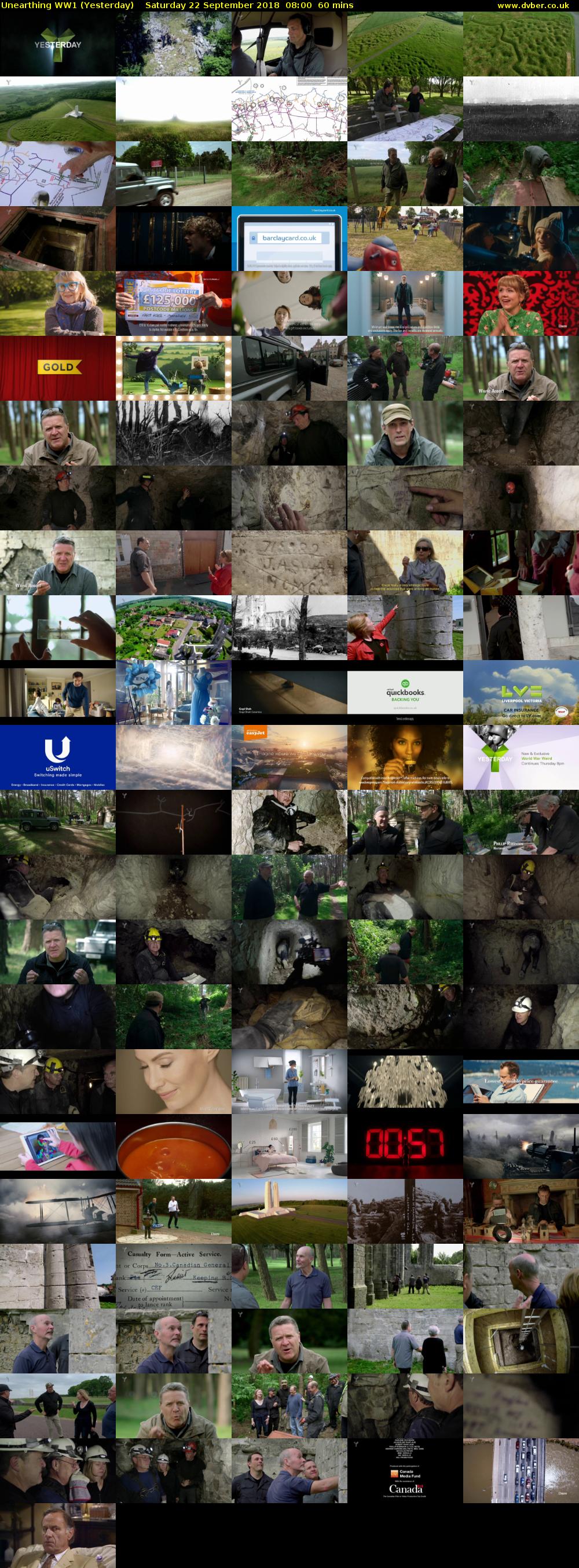 Unearthing WW1 (Yesterday) Saturday 22 September 2018 08:00 - 09:00