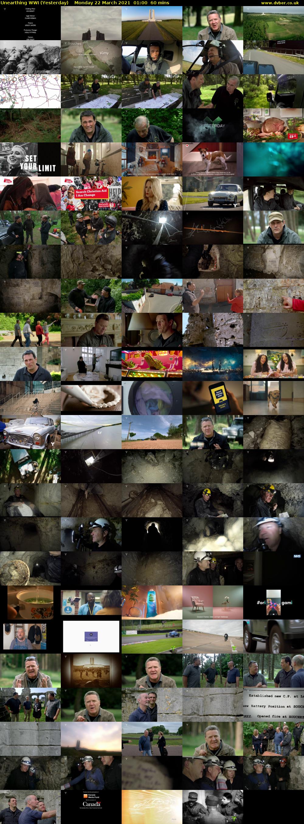 Unearthing WWI (Yesterday) Monday 22 March 2021 01:00 - 02:00