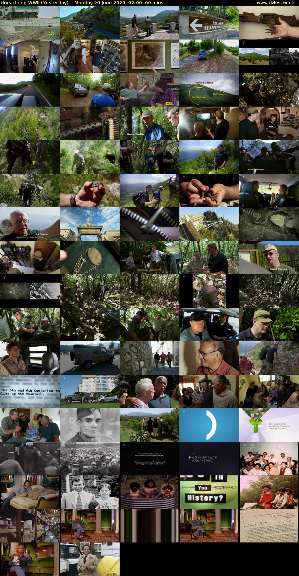 Unearthing WWII (Yesterday) Monday 29 June 2020 02:00 - 03:00