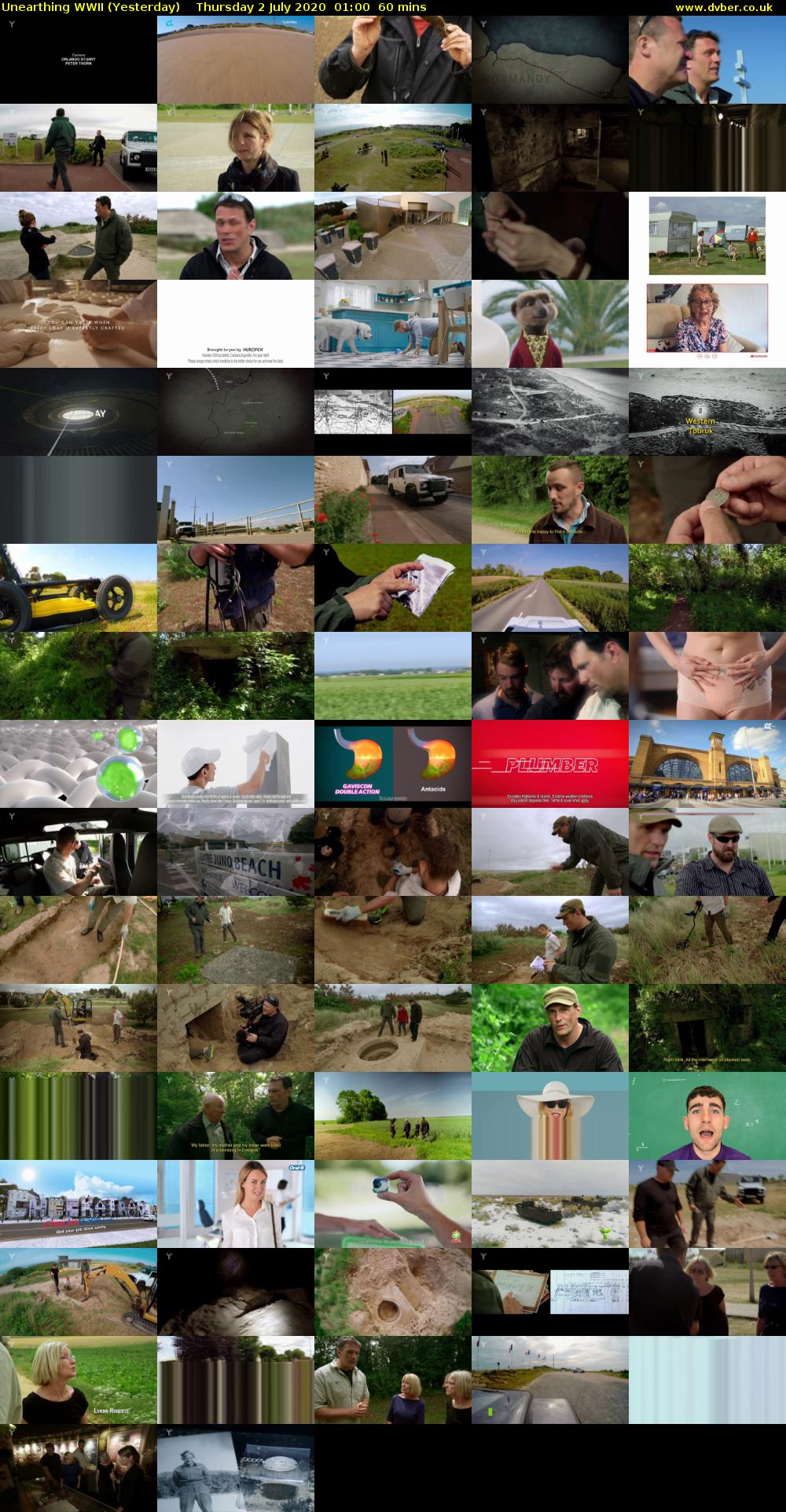 Unearthing WWII (Yesterday) Thursday 2 July 2020 01:00 - 02:00