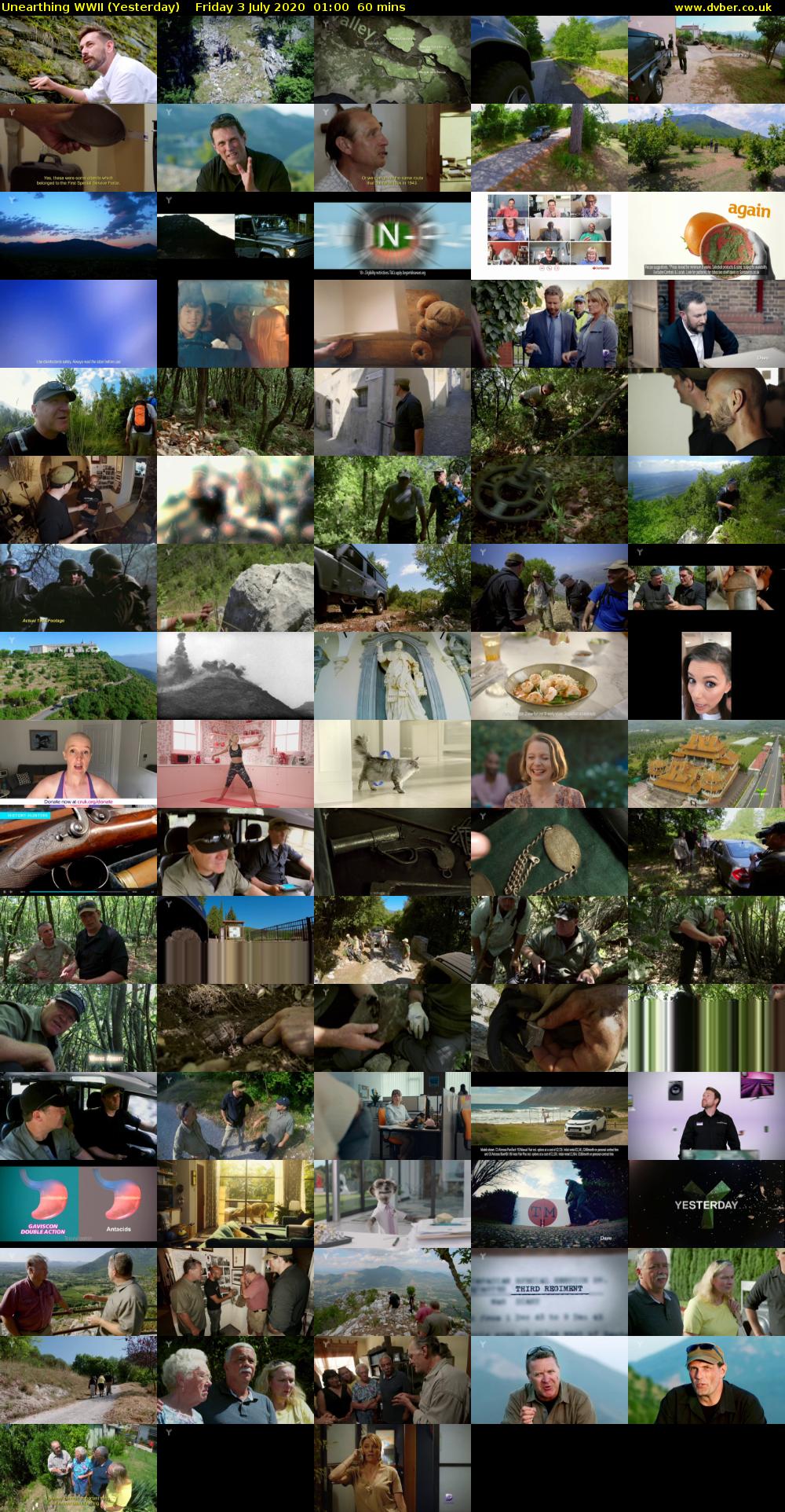 Unearthing WWII (Yesterday) Friday 3 July 2020 01:00 - 02:00