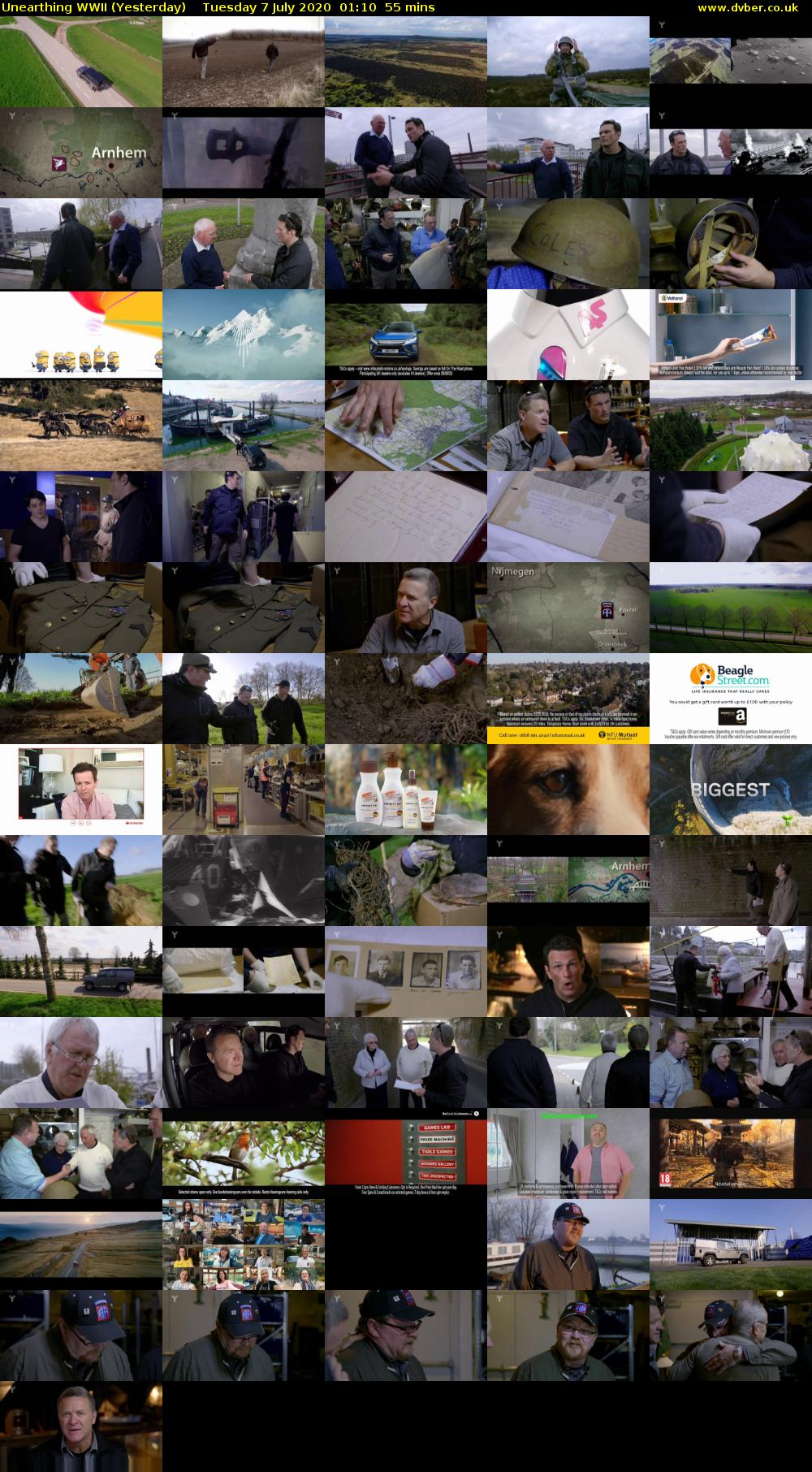 Unearthing WWII (Yesterday) Tuesday 7 July 2020 01:10 - 02:05