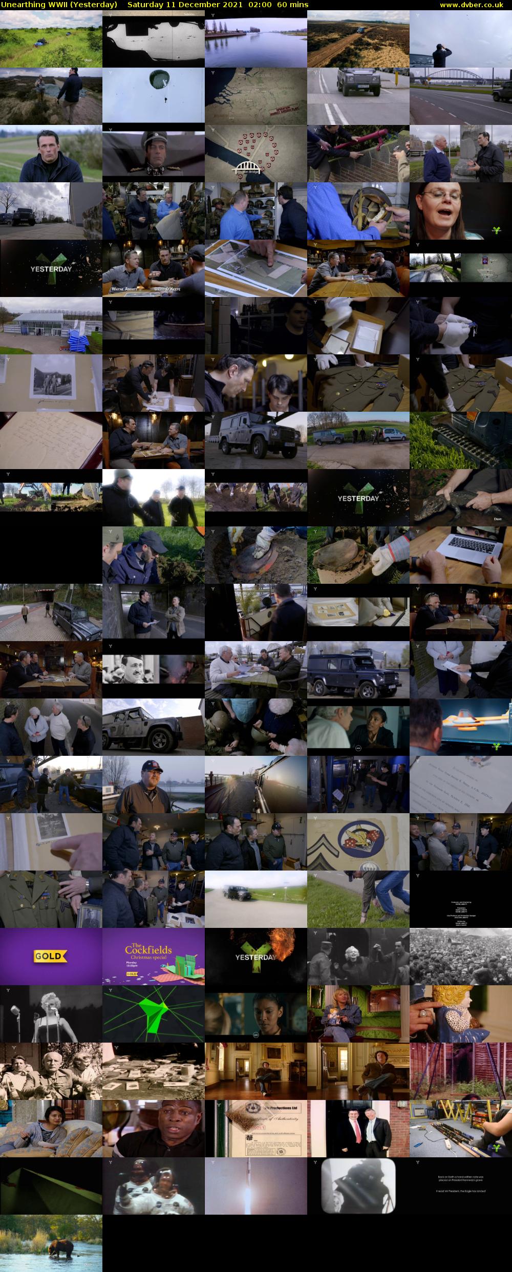 Unearthing WWII (Yesterday) Saturday 11 December 2021 02:00 - 03:00