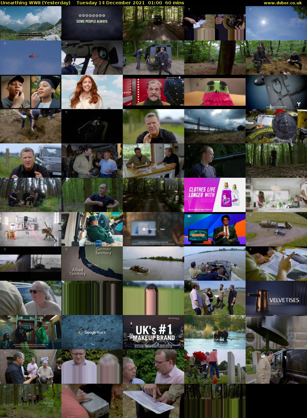 Unearthing WWII (Yesterday) Tuesday 14 December 2021 01:00 - 02:00
