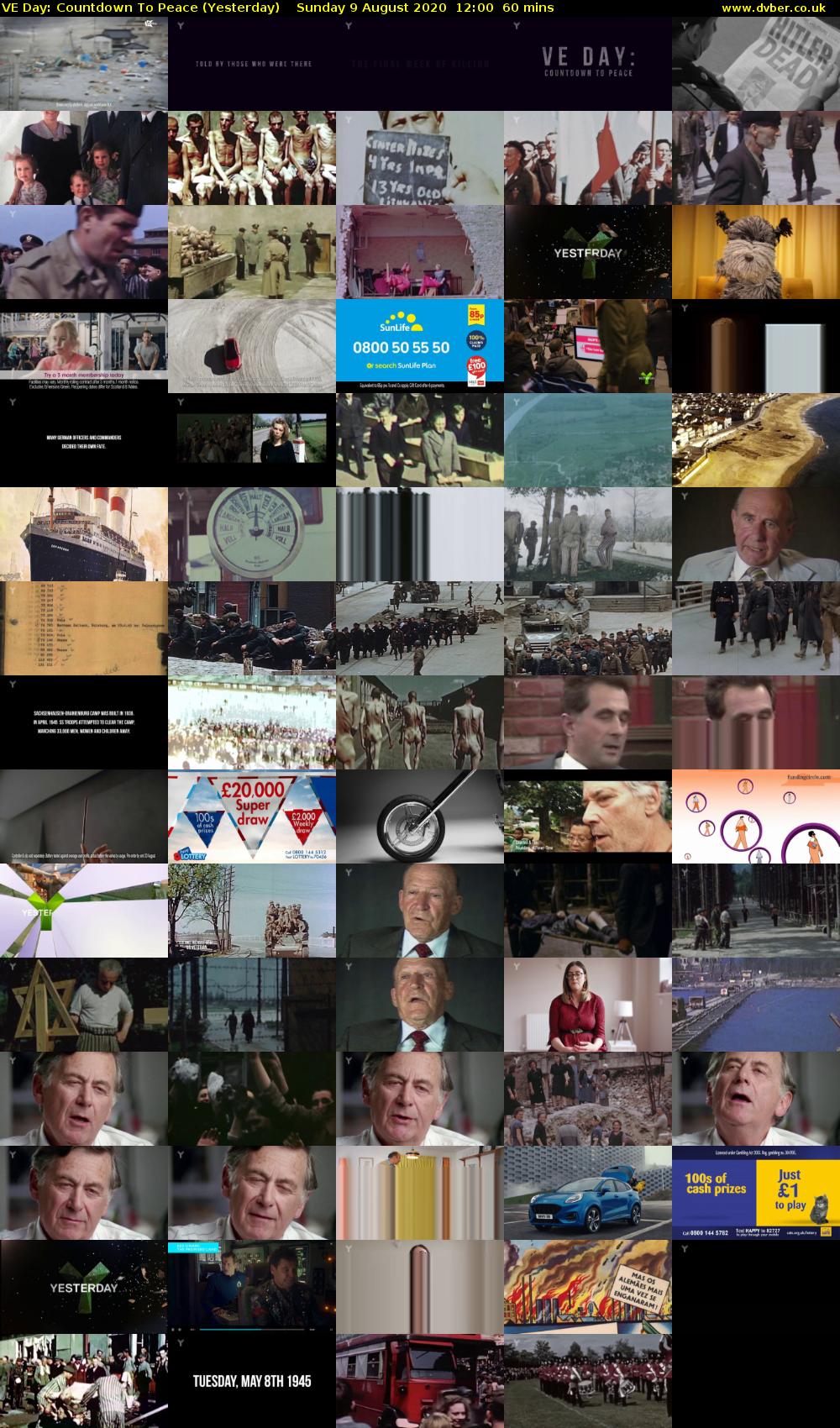 VE Day: Countdown To Peace (Yesterday) Sunday 9 August 2020 12:00 - 13:00
