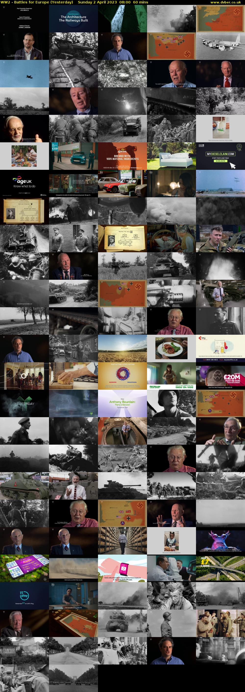 WW2 - Battles for Europe (Yesterday) Sunday 2 April 2023 08:00 - 09:00