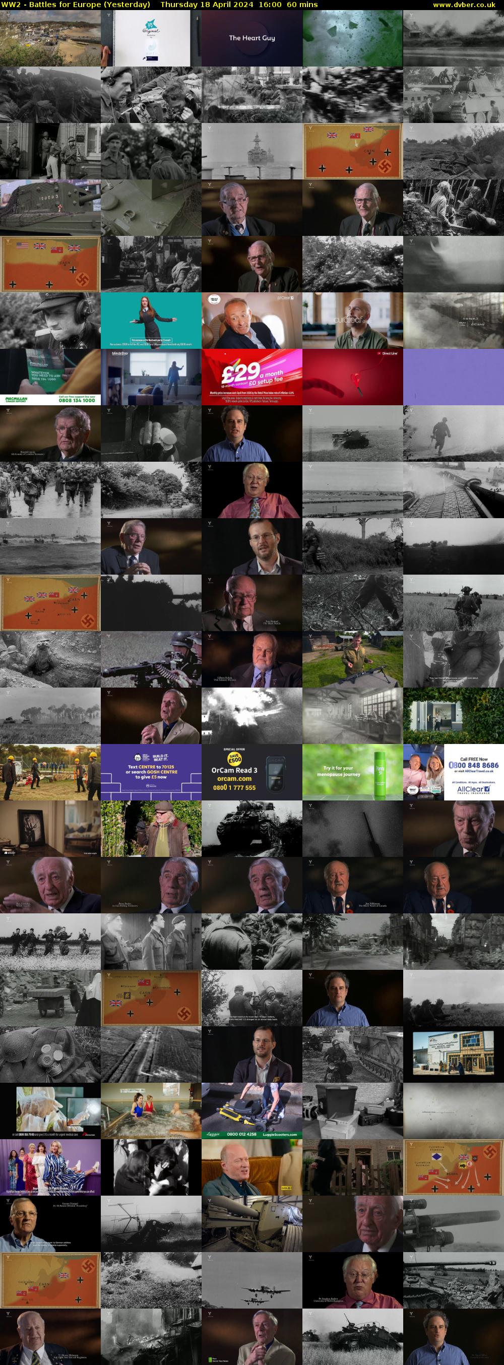 WW2 - Battles for Europe (Yesterday) Thursday 18 April 2024 16:00 - 17:00