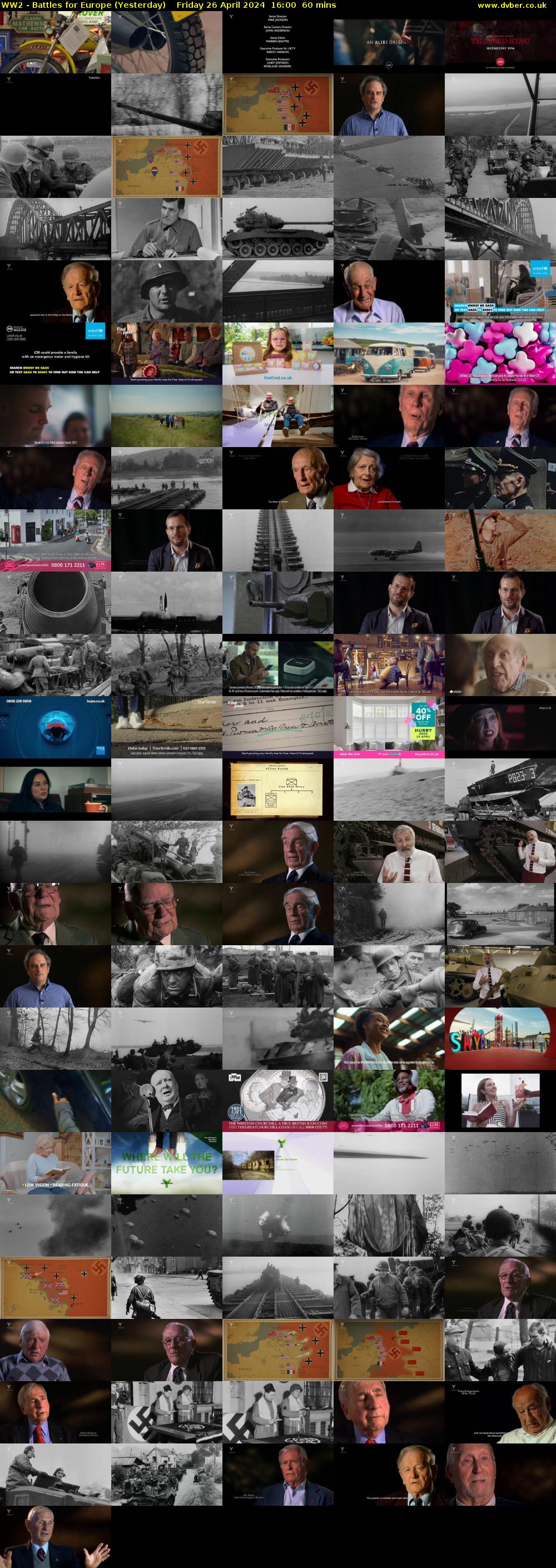 WW2 - Battles for Europe (Yesterday) Friday 26 April 2024 16:00 - 17:00