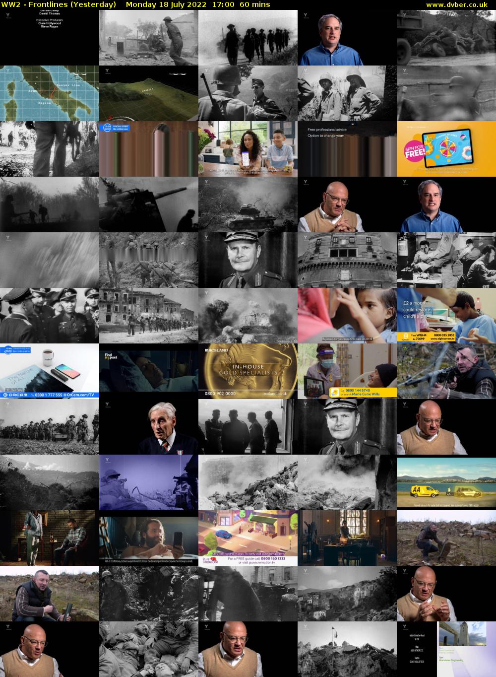 WW2 - Frontlines (Yesterday) Monday 18 July 2022 17:00 - 18:00