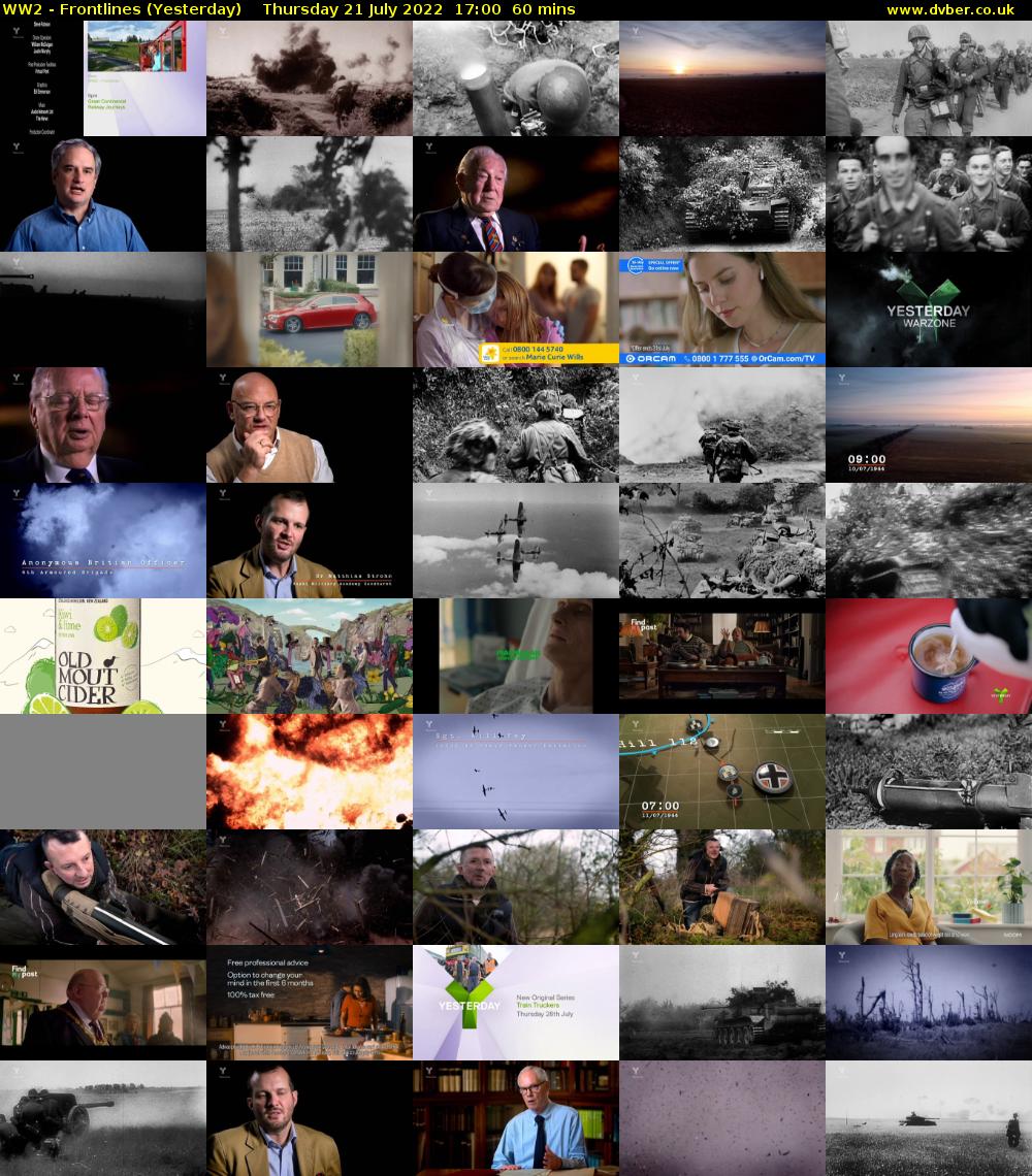 WW2 - Frontlines (Yesterday) Thursday 21 July 2022 17:00 - 18:00