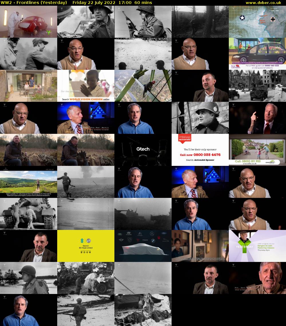 WW2 - Frontlines (Yesterday) Friday 22 July 2022 17:00 - 18:00