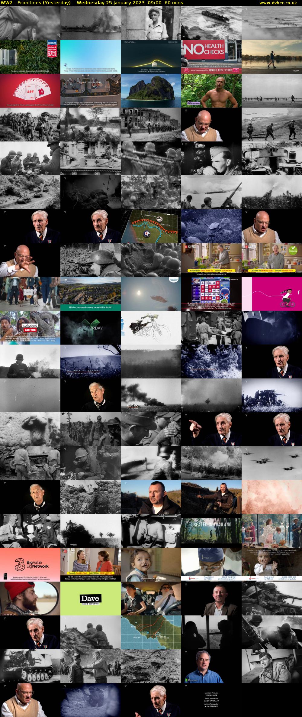 WW2 - Frontlines (Yesterday) Wednesday 25 January 2023 09:00 - 10:00
