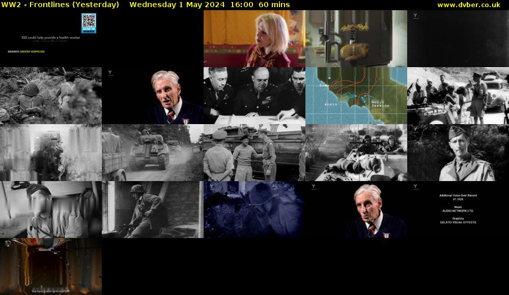 WW2 - Frontlines (Yesterday) Wednesday 1 May 2024 16:00 - 17:00