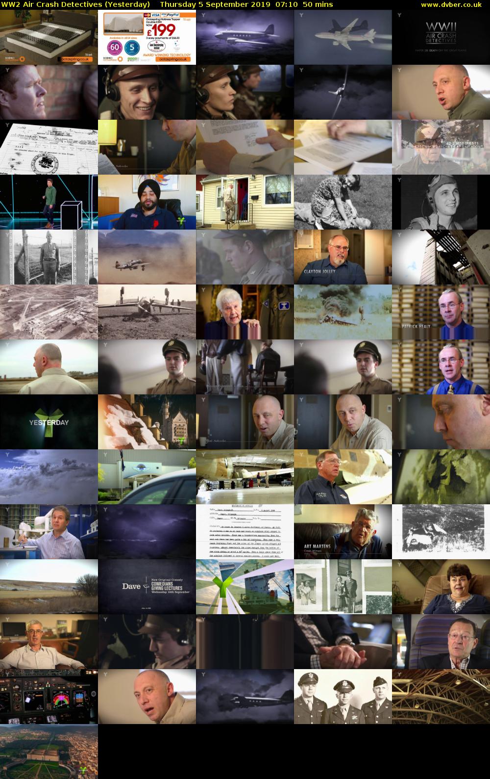 WW2 Air Crash Detectives (Yesterday) Thursday 5 September 2019 07:10 - 08:00
