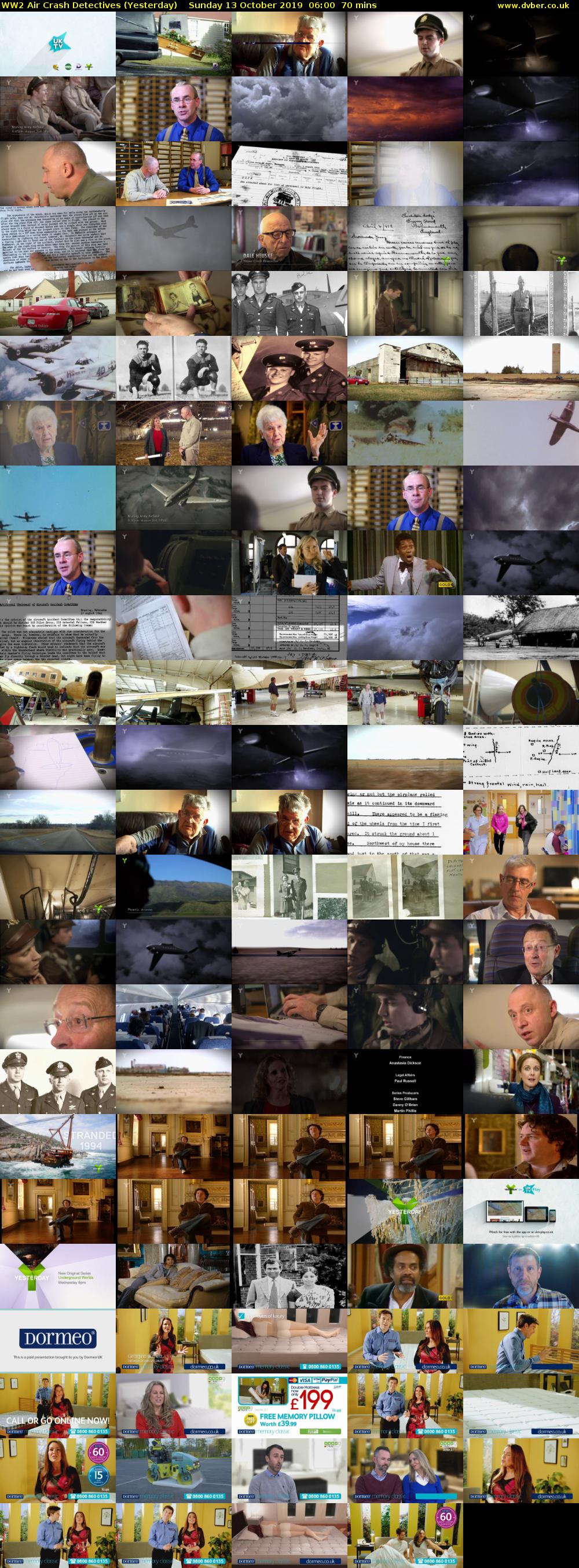 WW2 Air Crash Detectives (Yesterday) Sunday 13 October 2019 06:00 - 07:10