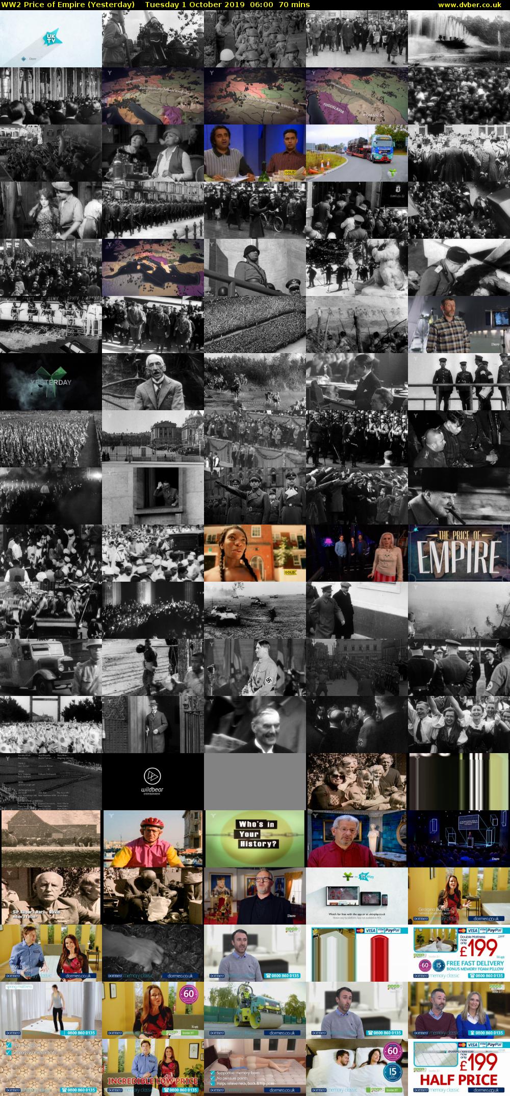 WW2 Price of Empire (Yesterday) Tuesday 1 October 2019 06:00 - 07:10